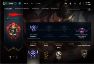 Conta d1, com icone de desafiante e 228 skins - League of Legends LOL