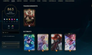Contas   Conta Colecionador | Itens Exclusivos - League of Legends LOL