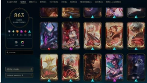 Contas   Conta Colecionador | Itens Exclusivos - League of Legends LOL