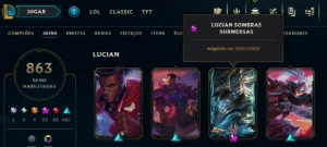 Contas   Conta Colecionador | Itens Exclusivos - League of Legends LOL