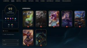 Conta League of Legends Full Acesso - 135 Champs e 92 Skins LOL