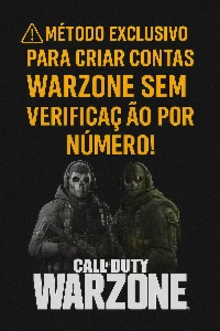 Método Seguro para criar Contas Warzone/cód bo6  Sem Número - Outros