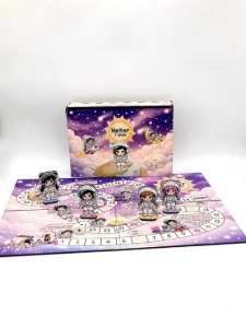 Tabuleiro Astronauta Menina em MDF com Caixa MDF