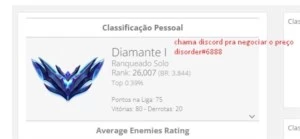 conta lol diamante dropou mestre inatividade - League of Legends