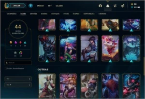 Conta DIAMANTE 4 (ex D1), com 44 skins e 94 champs - League of Legends LOL