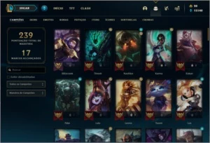Conta DIAMANTE 4 (ex D1), com 44 skins e 94 champs - League of Legends LOL