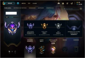 Conta DIAMANTE 4 (ex D1), com 44 skins e 94 champs - League of Legends LOL