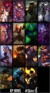 Conta Platina Season 5 e atual! 72 champs, 15 skins e 11pags - League of Legends LOL