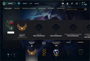 Conta ouro 4 com 23 Champs e 2 Skins - League of Legends LOL