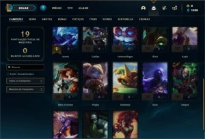 Conta ouro 4 com 23 Champs e 2 Skins - League of Legends LOL