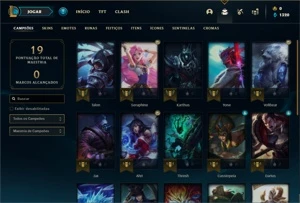 Conta ouro 4 com 23 Champs e 2 Skins - League of Legends LOL