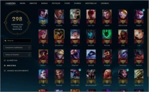 CONTA LOL SKIN'S, BORDA OURO, BOA PARA SMURF - League of Legends