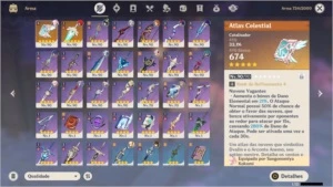 Conta Genshin Impact EndGame - AR 57 - 12 5* - 60 Invocações