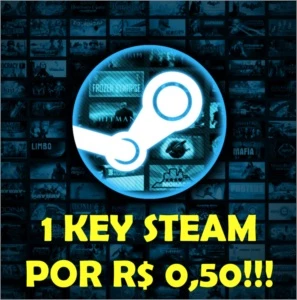 1 (uma) Key/chave Steam por R$ 0,50 (cinquenta centavos)!!!
