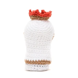 Mini Nossa Senhora de Fátima em amigurumi - Artesanato e Personalizados