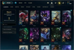 Conta unranked com 72 champs e 29 skins - League of Legends LOL