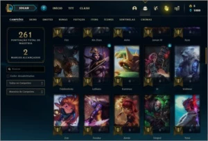Conta unranked com 72 champs e 29 skins - League of Legends LOL