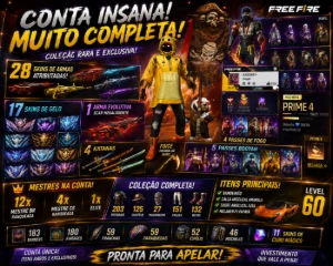 Conta Top Prime 4 Barata - Olha Descrição! - Free Fire