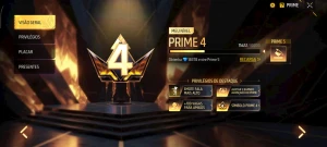 Conta Top Prime 4 Barata - Olha Descrição! - Free Fire