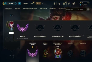 Mestre com 32 Champs e 2 Skins  ( 183 PDL ) - League of Legends LOL