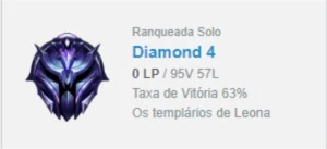 Smurf diamante IV / 63% de winrate - League of Legends LOL