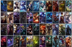 Conta prata 4 com TODOS os champs e 331 Skins + 7 Vitoriosas - League of Legends LOL