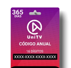 Recarga UniTv 365 dias - Gift Cards