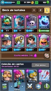 Conta Clash Royale nv 10