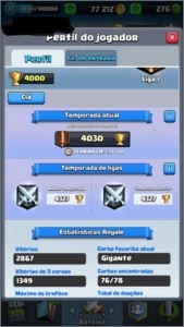 Conta Clash Royale