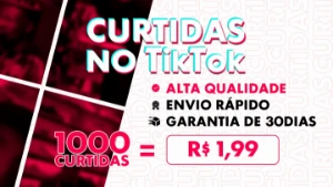 [Promoção]✨1000Curtidas No Tiktok [Envio Imediato] - Redes Sociais