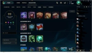 CONTA LOL 47 SKINS (47k de rp gasto) OURO 5, ICONES DE 2012 - League of Legends