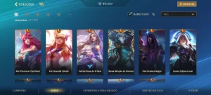 Conta Wild Rift Lvl 201 Diamante Ii + 91 Skins - League of Legends: Wild Rift LOL WR