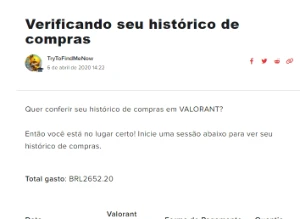 Conta Valorant com 37 Skins compradas + 7 Passes de Batalha