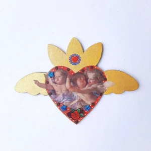 Enfeite de Parede Anjinhos Barrocod - Artesanato e Personalizados