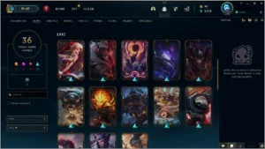 Conta League of Legends Lv166 36 skins 99 champs LOL