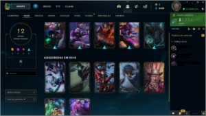 🤸🏼‍♂️smurf 68 com 50 campeões,12 skins,2 lendárias no loot - League of Legends LOL