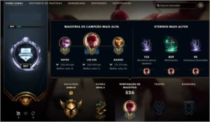 LVL 207 | 182 SKINS | 148 CAMPEÕES - League of Legends LOL