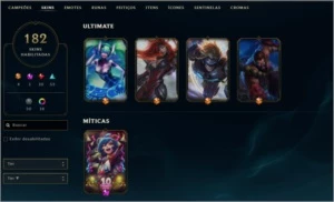 LVL 207 | 182 SKINS | 148 CAMPEÕES - League of Legends LOL