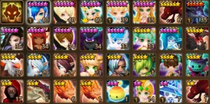 conta light hell lady (asima) + 2 nat 5 - Summoners War