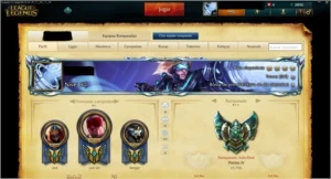 CONTA LEAGUE OF LEGENDS (PLATINA 4) LOL