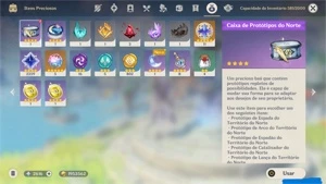 Conta Genshin Impact com muitos bonecos e armas 5 estrelas