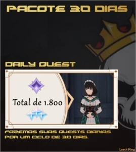PACOTE 30 DIAS DAILY QUEST - LEECH KING - Genshin Impact