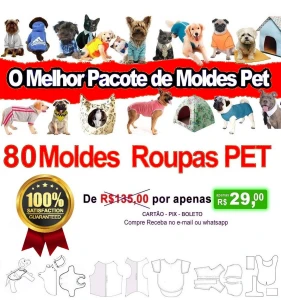 O Melhor Pacote Moldes Moda Pet