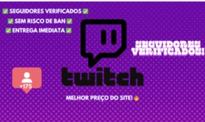 Seguidores para Twitch - Redes Sociais