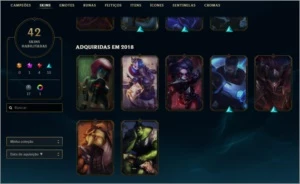 CONTA  MONO TOP GOLD 4 - League of Legends LOL
