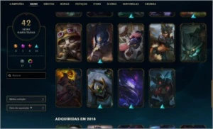 CONTA  MONO TOP GOLD 4 - League of Legends LOL