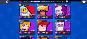 Conta brawl stars com 2 lendários e skins