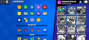 Conta brawl stars com 2 lendários e skins