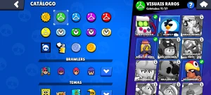 Conta brawl stars com 2 lendários e skins