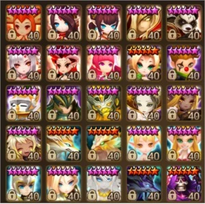 Conta SW MID~LATE game 53 mobs 6* 1 NAT 5 LD - Summoners War
